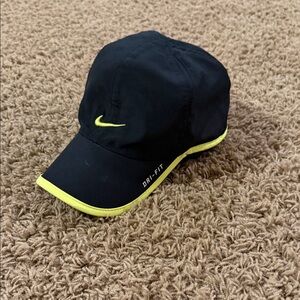 Nike Black Cap with Yellow Trim